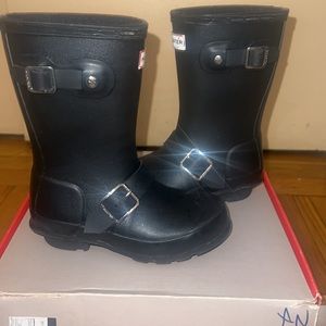 Hunter Boots| Preloved|Black with silver buckles|Size11 Toodler|